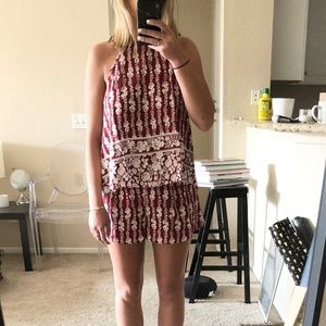 Show Me You Mumu Shorts Red Floral Medium